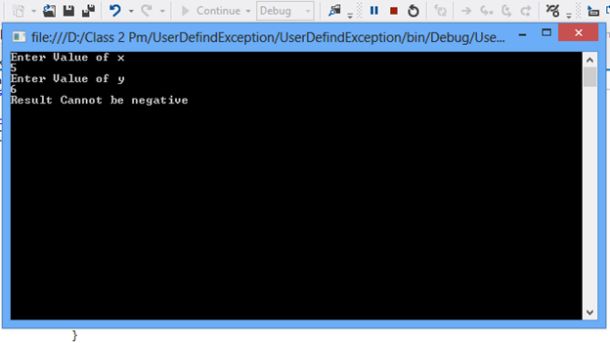 debug the application